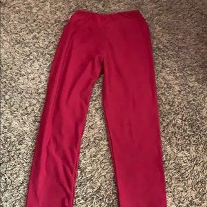 maroon leggings
